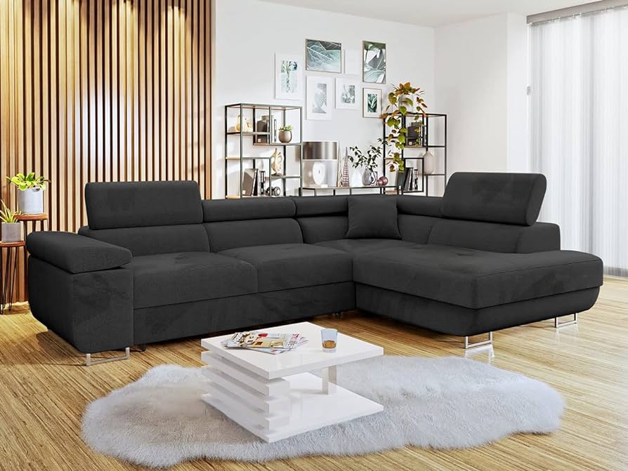 Praktische Ecksofas mit Beleuchtung und Schlaffunktion